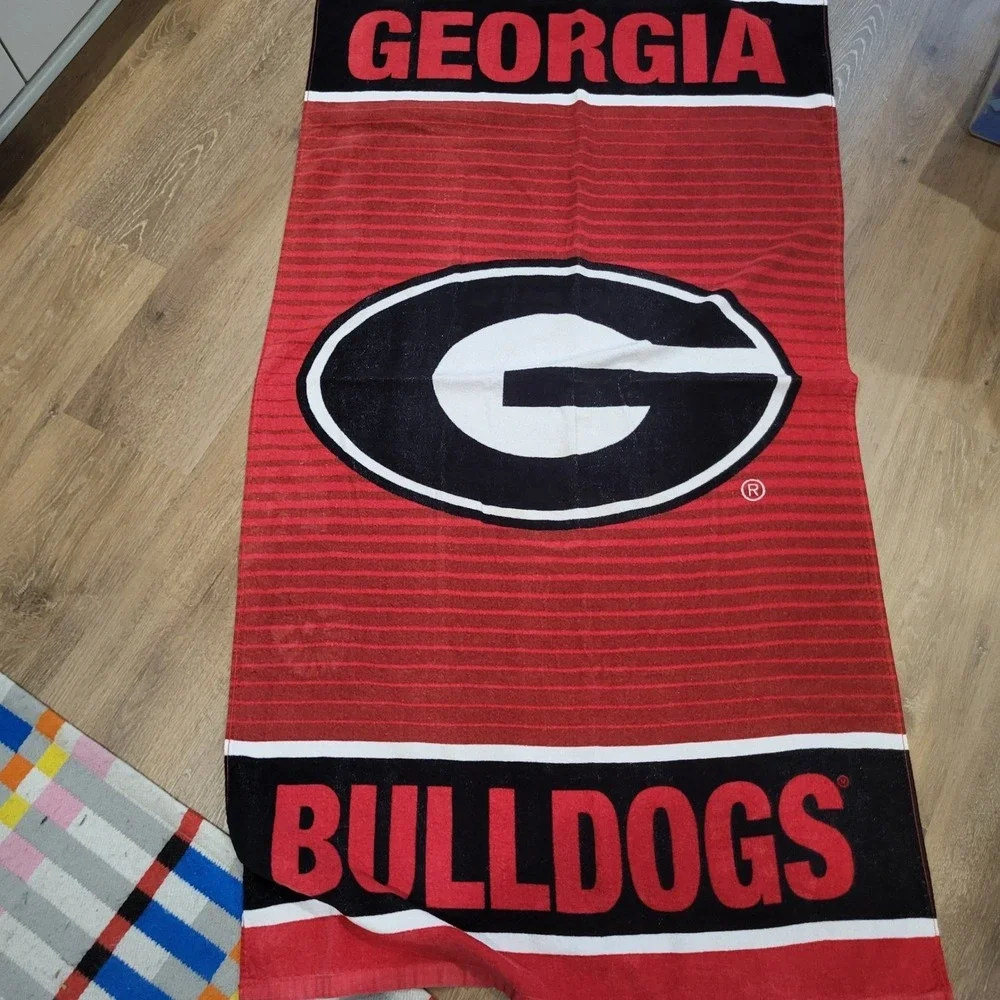 Georgia Bulldogs Beach Towel Set of 2 Red Black NCAA Fanatics 30x56